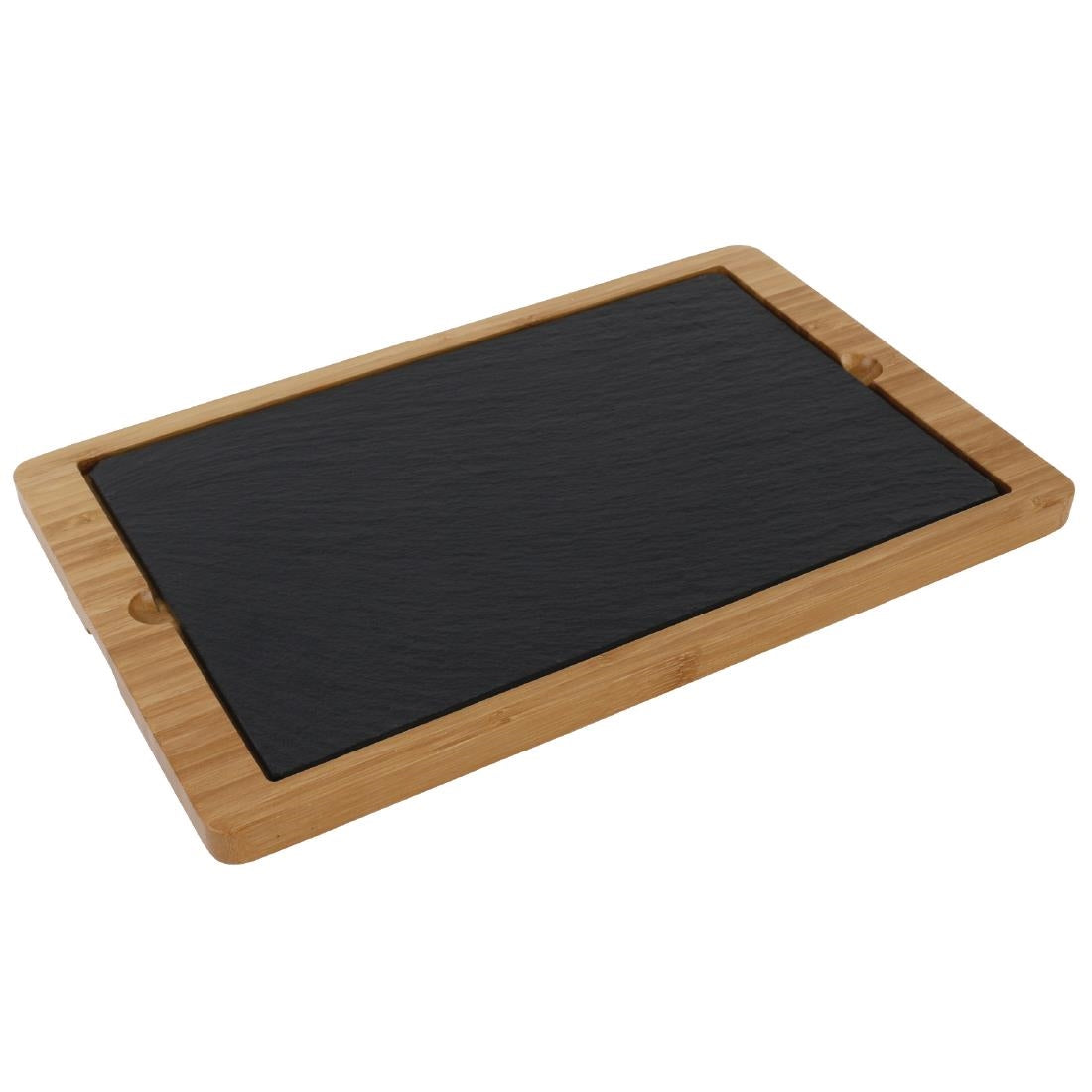 Olympia Smooth Edged Slate Platters 280 x 180mm (2 Pack) - CM063