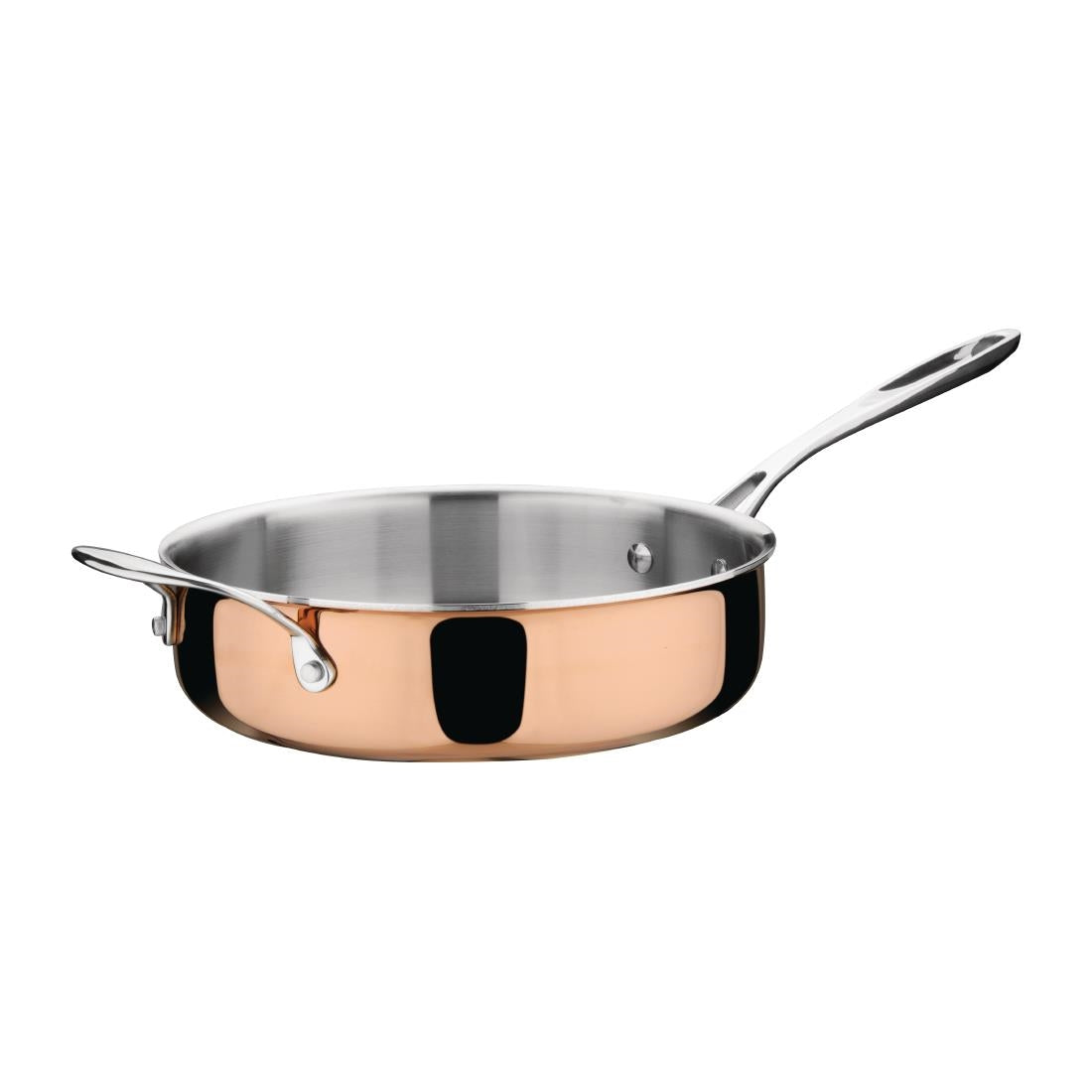 Vogue Copper Tri-Wall Sauté Pan 240mm - CM676