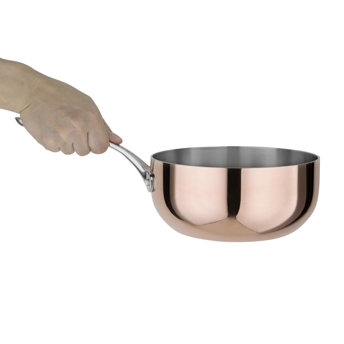 Vogue Copper Tri-Wall Flared Sauté Pan 200mm - CM677