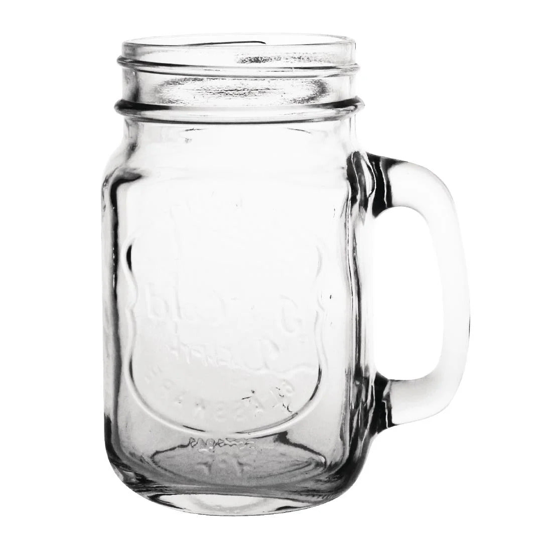 Olympia Glass Handled Mason Jars - 470ml (Pack 12) - CM698