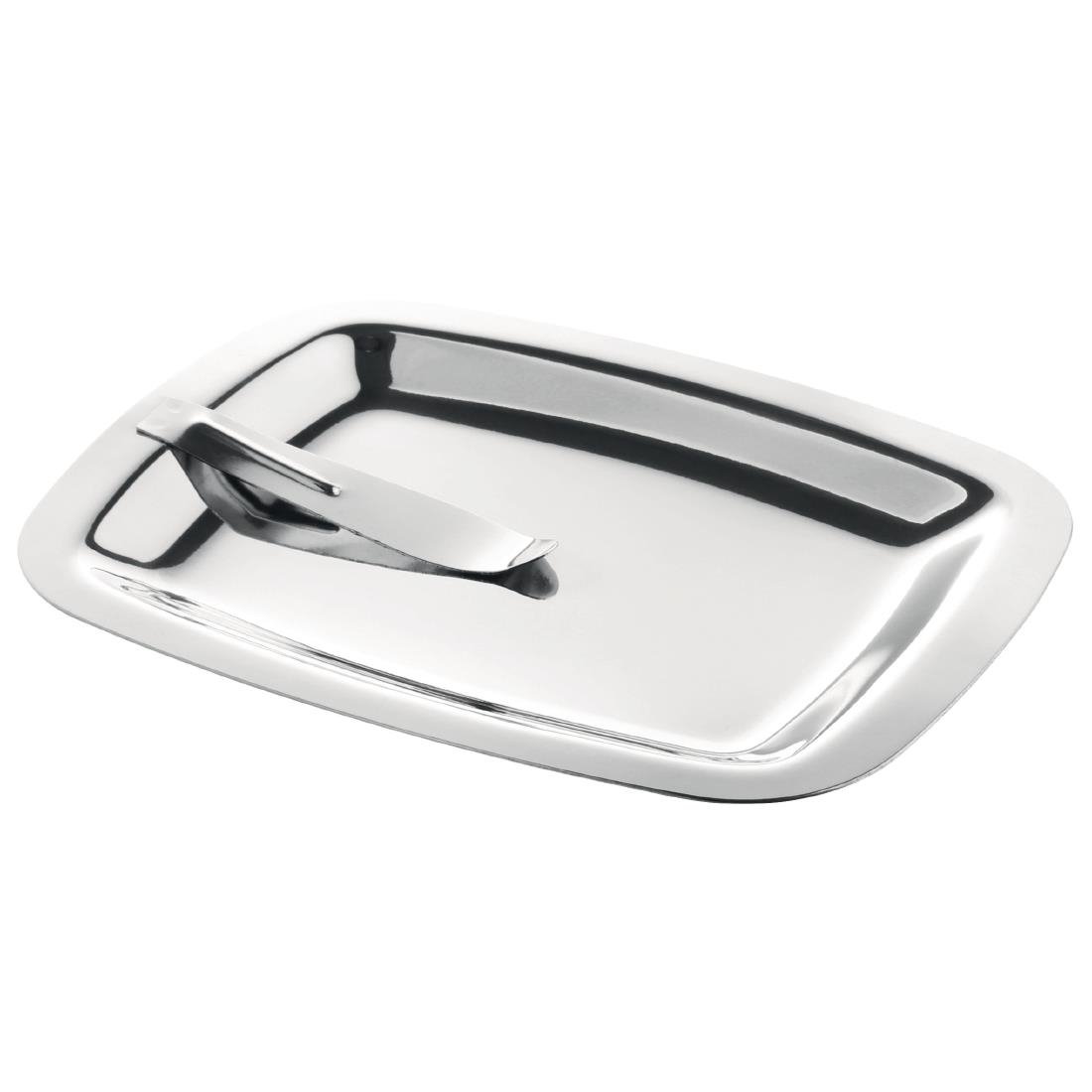 Olympia Square Stainless Steel Tip Tray With Bill Clip - CM759