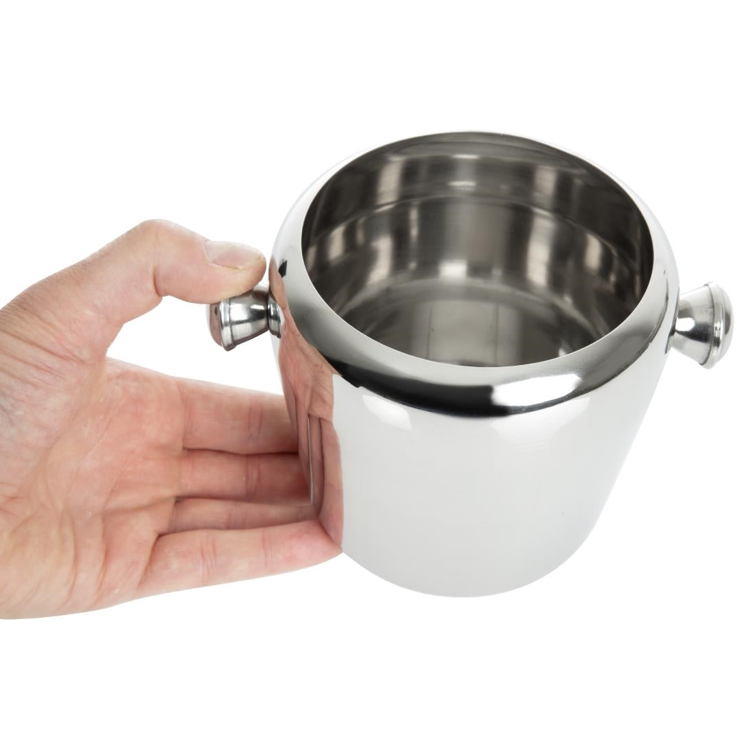 Olympia Mini Ice Bucket Stainless Steel 1Ltr - CM863