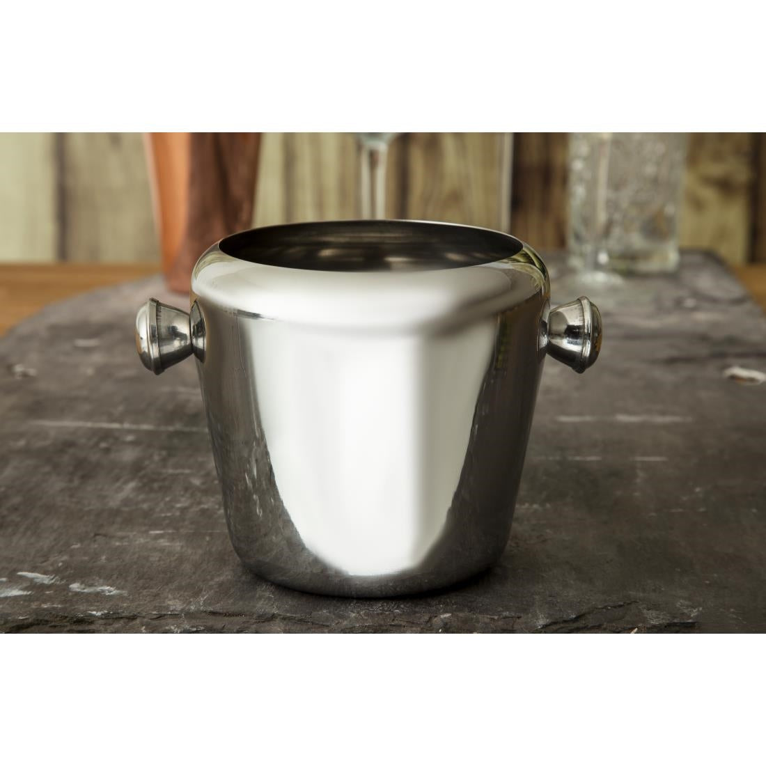 Olympia Mini Ice Bucket Stainless Steel 1Ltr - CM863