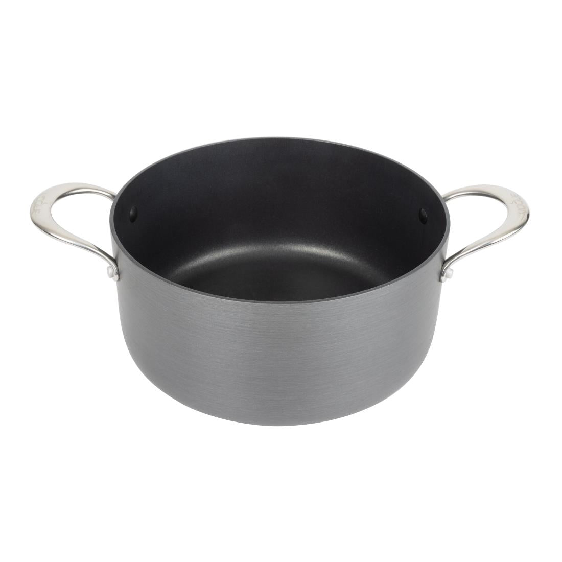 Vogue Anodised Aluminium Non-Stick Casserole Pan 240mm - CN950