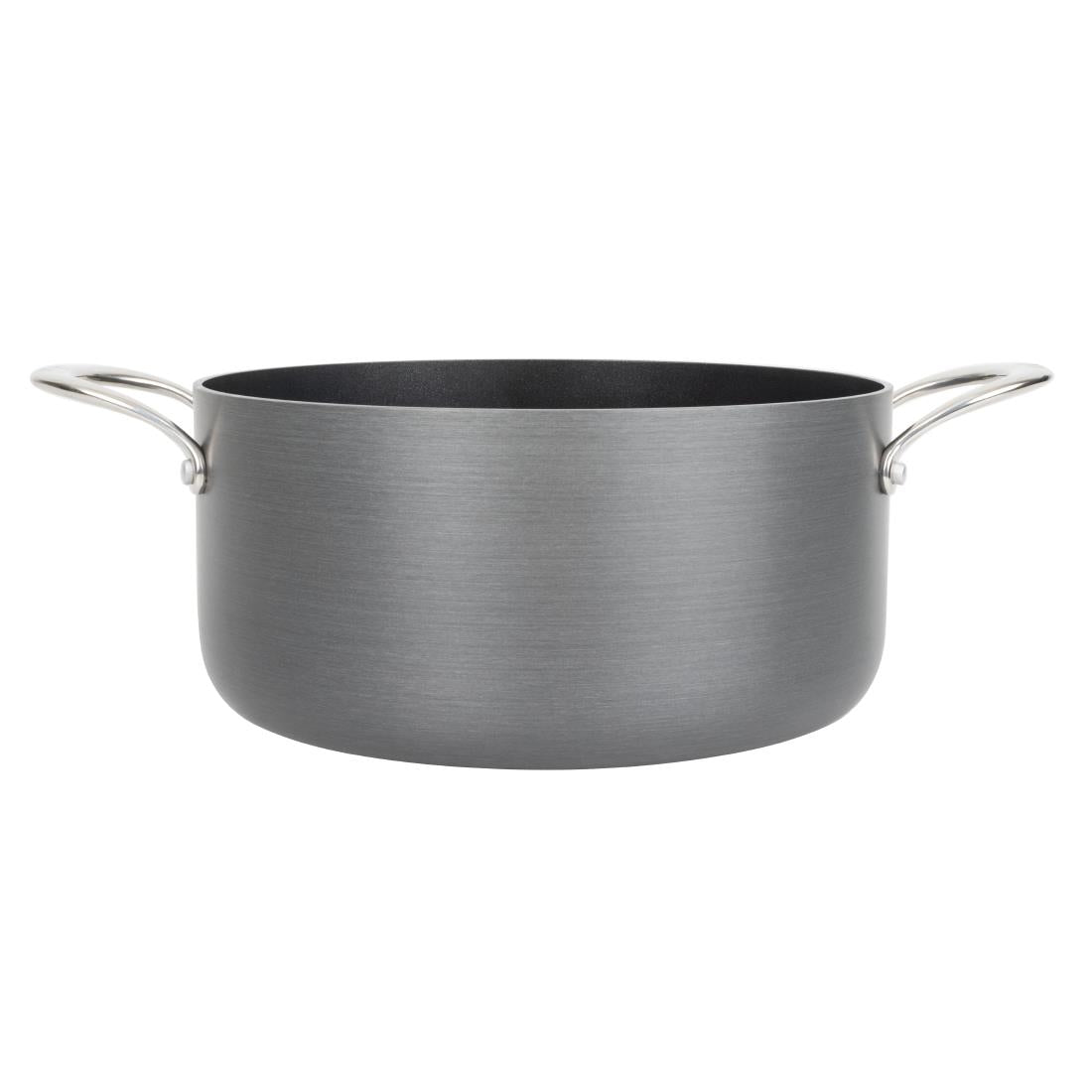 Vogue Anodised Aluminium Non-Stick Casserole Pan 240mm - CN950