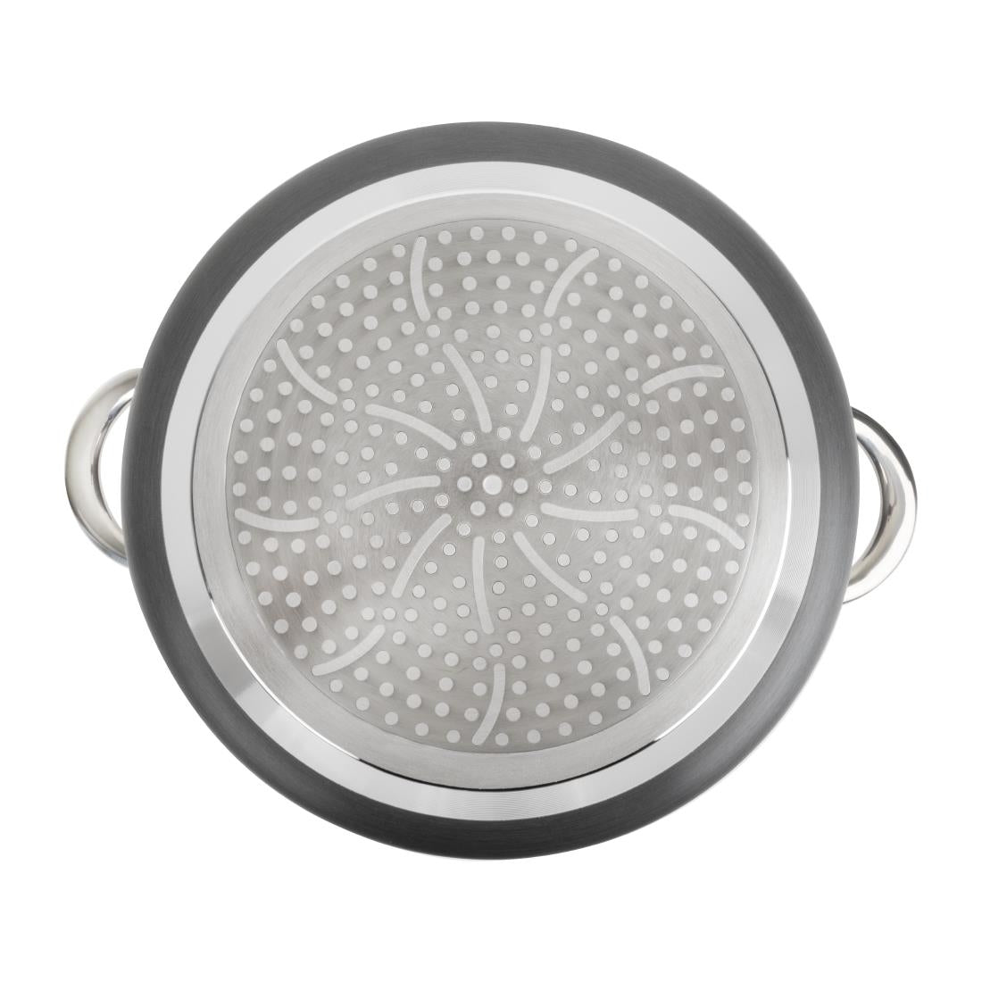 Vogue Anodised Aluminium Non-Stick Casserole Pan 240mm - CN950