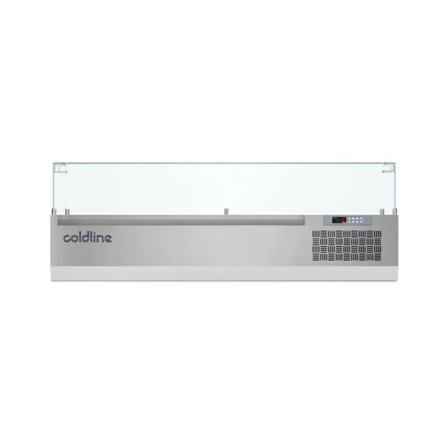 Coldline VP14/6NL 1450mm Display Case with Glass Sneeze Guard