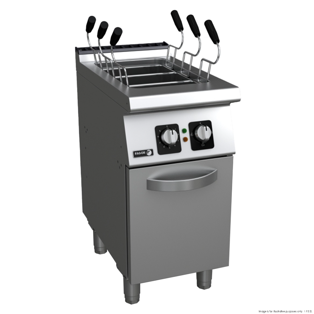 Fagor Kore 700 Series CP-E7 Electric Pasta Cooker with Basket - 2-6 Baskets