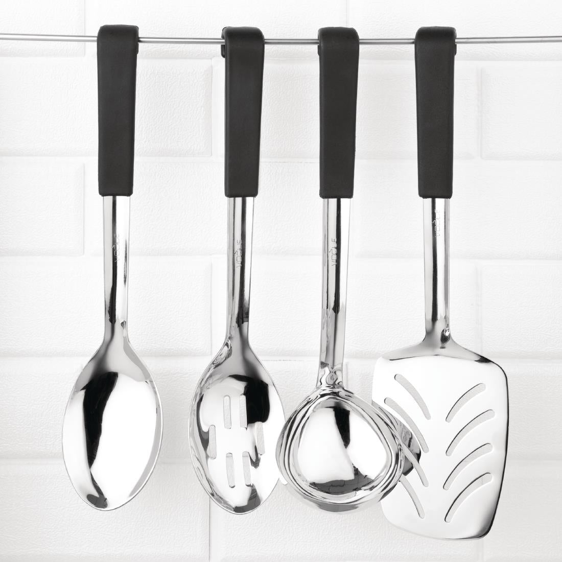 Vogue Ladle Black Handle 130ml - CS001