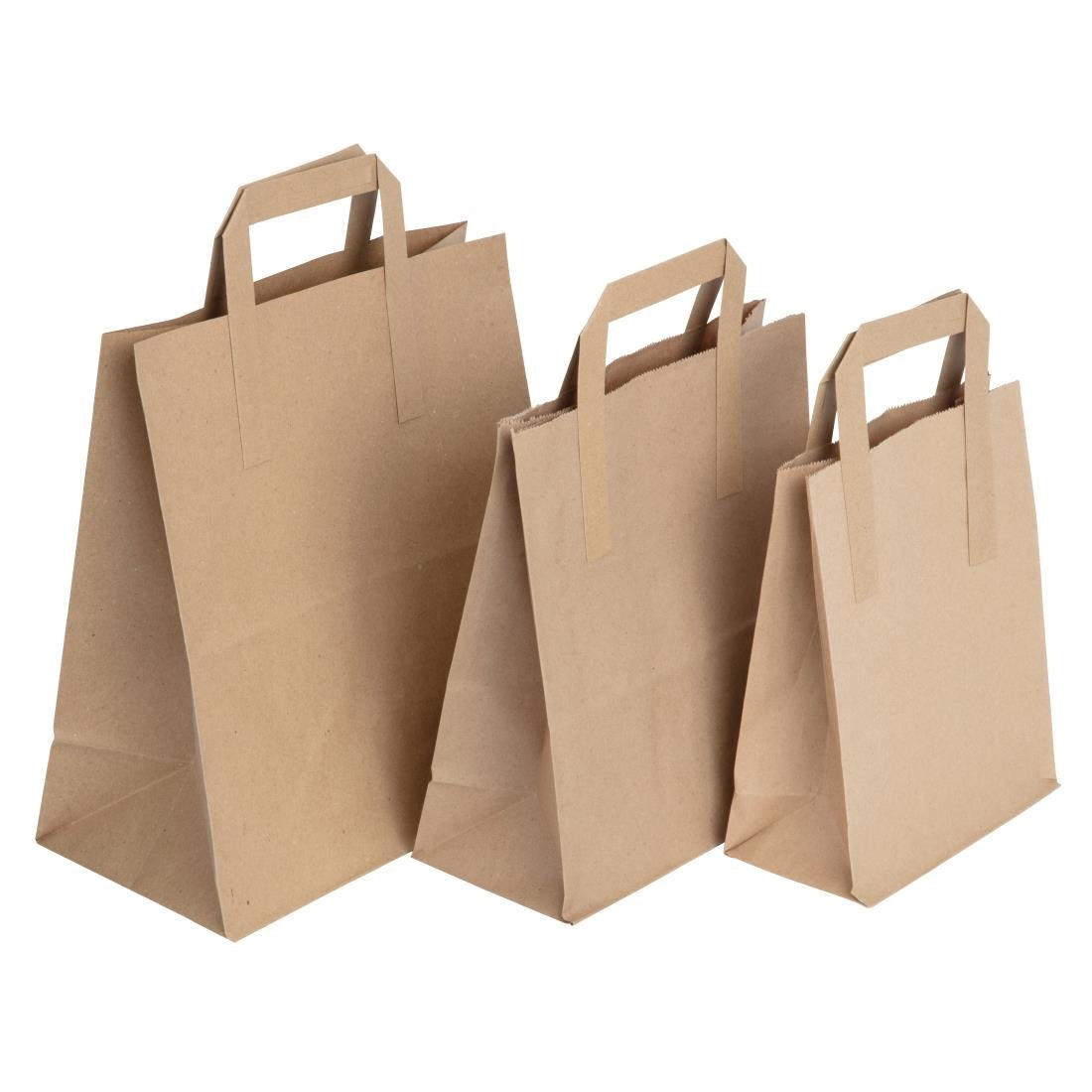 Fiesta Compostable Recycled Brown Paper Carrier Bags Medium (Pack of 250) - CF591