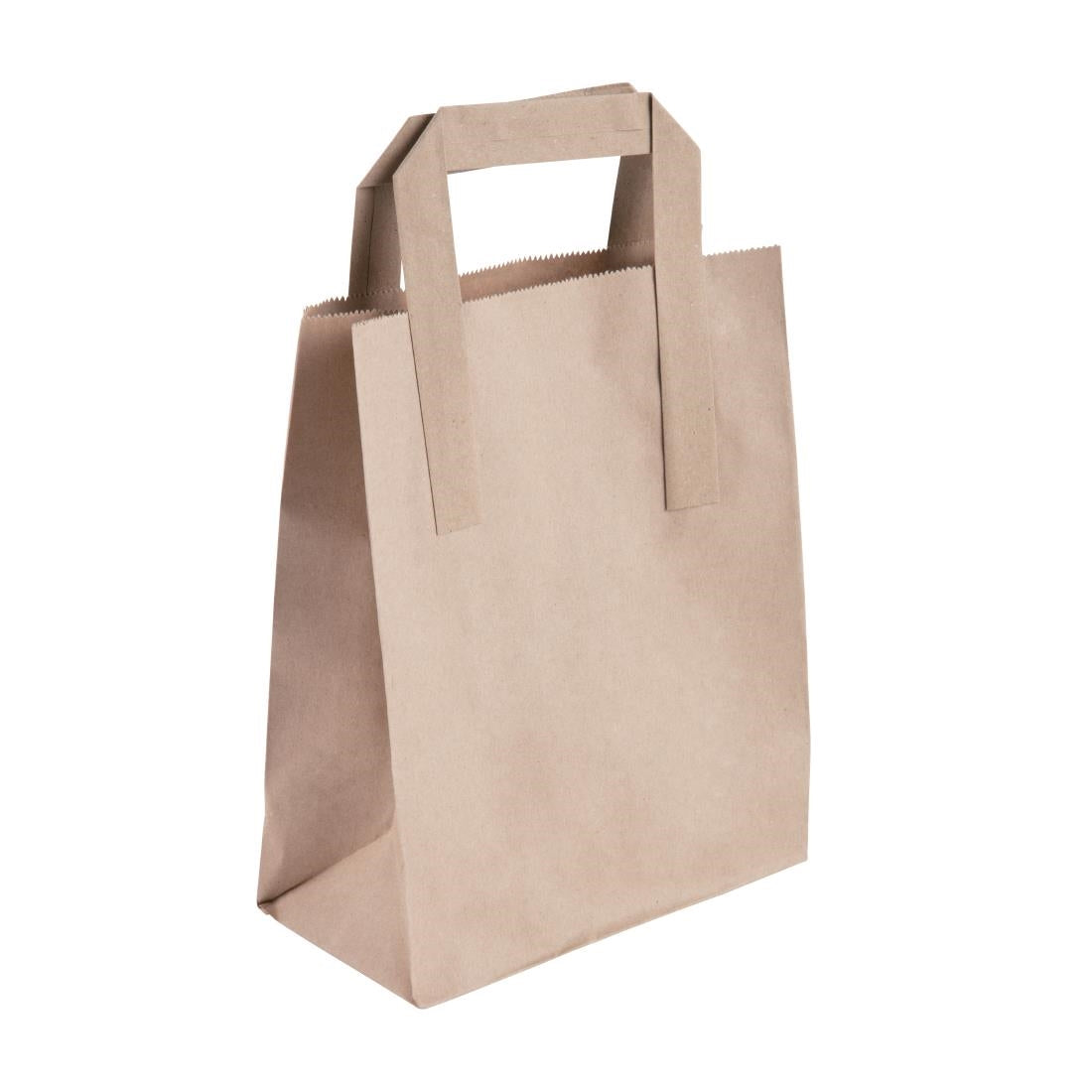 Fiesta Compostable Recycled Brown Paper Carrier Bags Small (Pack of 250) - CS351