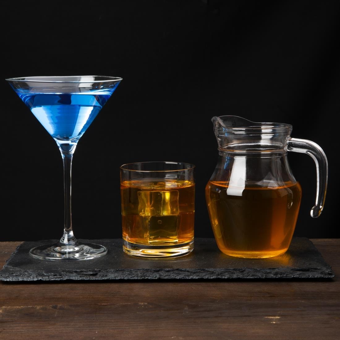 Olympia Campana One Piece Crystal Martini Glasses 260ml (6 Pack) - CS497