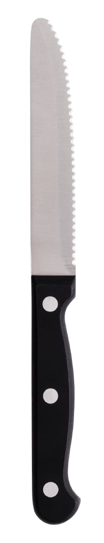 Olympia Rounded Steak Knives Black (12 Pack) - CS716