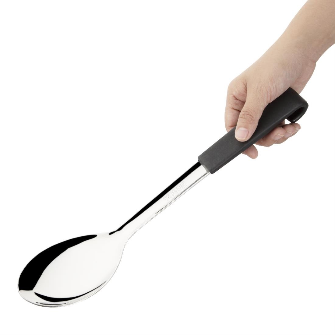 Vogue Serving Spoon Black Handle 340mm - CS910