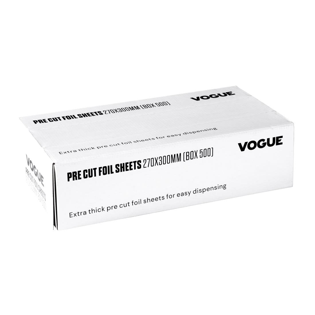 Vogue Aluminium Foil Sheets 270x300mm (Pack of 500) - CU259