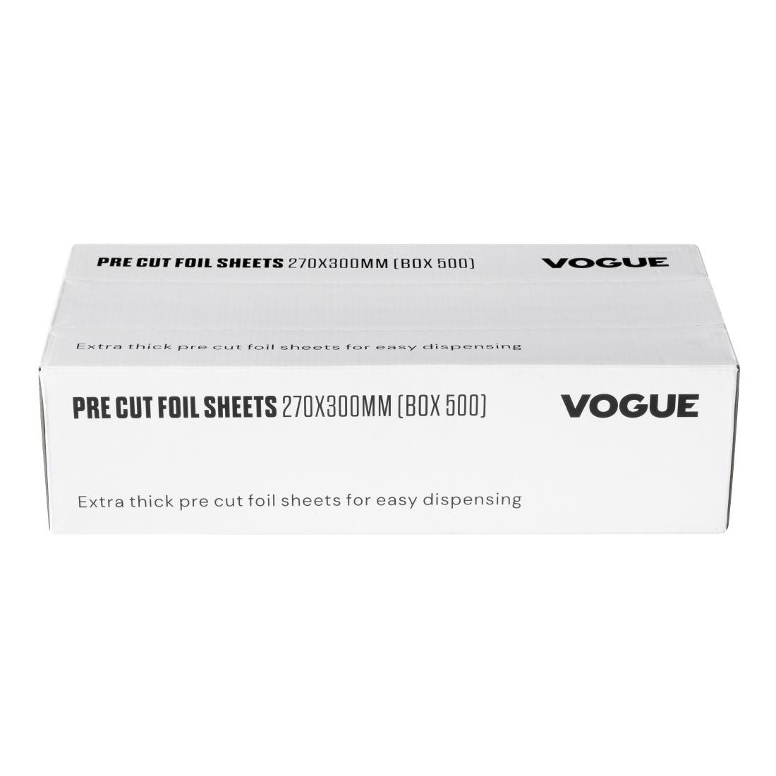 Vogue Aluminium Foil Sheets 270x300mm (Pack of 500) - CU259
