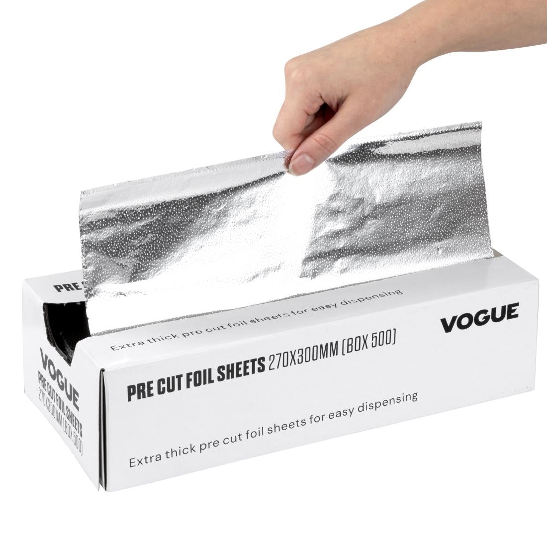 Vogue Aluminium Foil Sheets 270x300mm (Pack of 500) - CU259