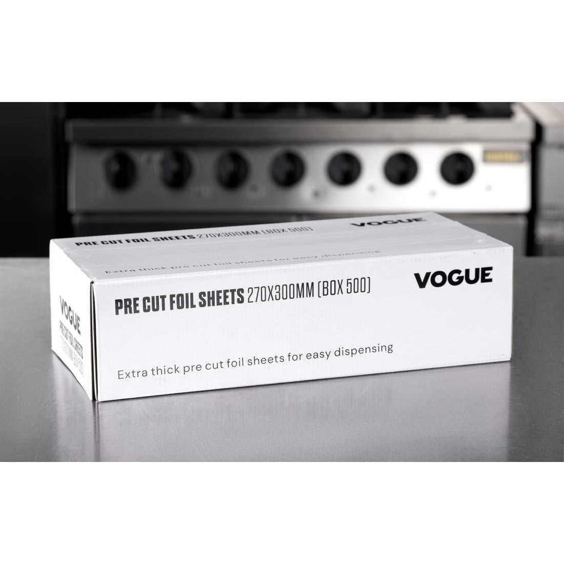 Vogue Aluminium Foil Sheets 270x300mm (Pack of 500) - CU259