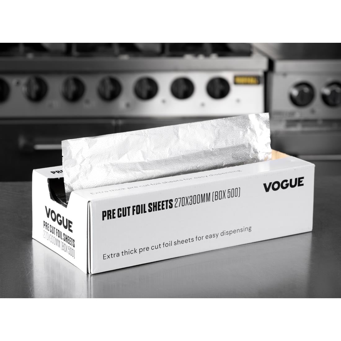 Vogue Aluminium Foil Sheets 270x300mm (Pack of 500) - CU259