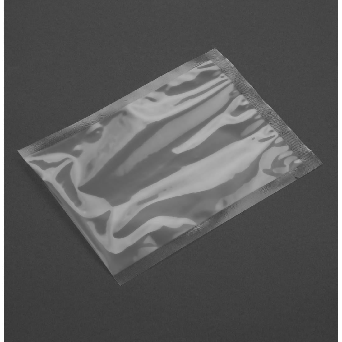 Vogue Clear Bags for Sealer/Chamber Vac Pack use - 150x200mm (Pack 100) - CU383