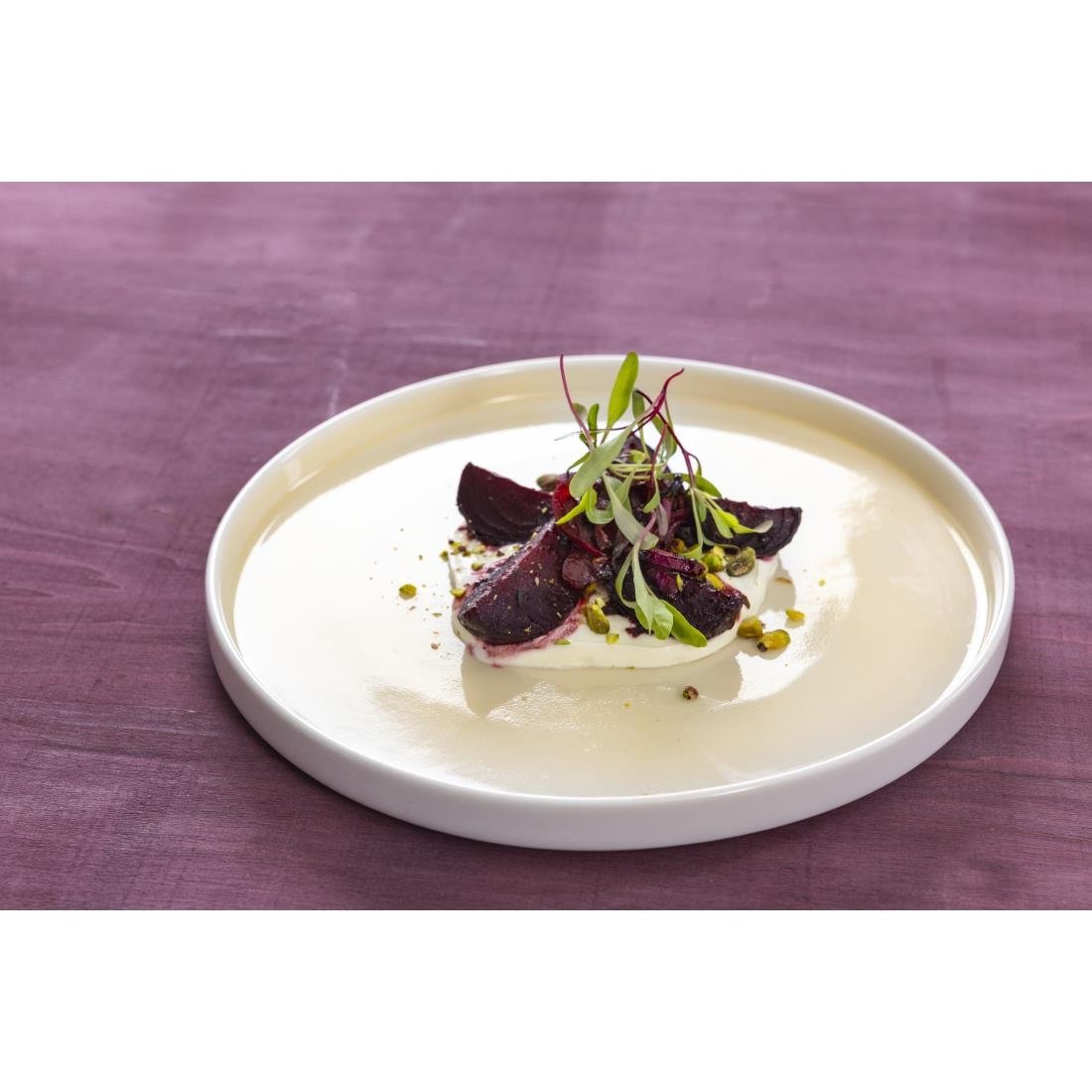 Olympia Fondant Plate Lemon - 270mm (4 Pack) - CU416