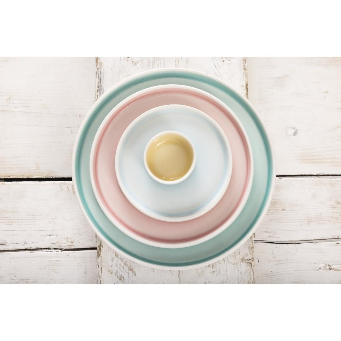Olympia Fondant Plate Aqua - 152mm (6 Pack) - CU171