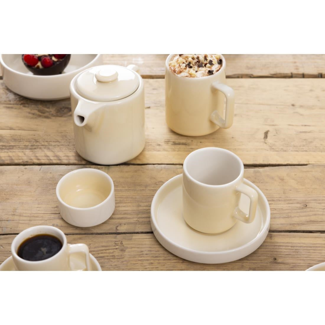 Olympia Fondant Saucers Lemon 136mm for CU424 (6 Pack) - CU425