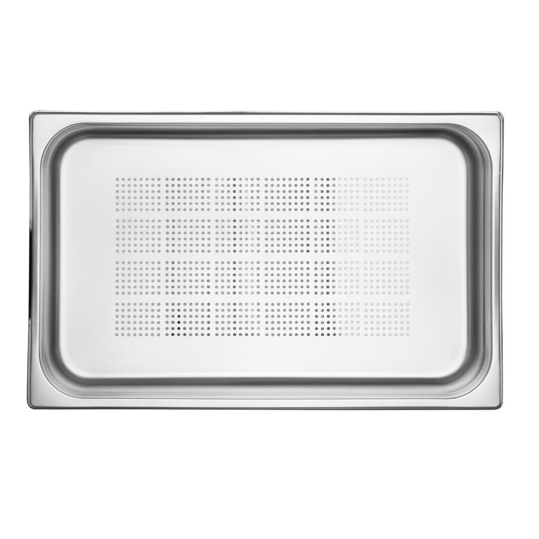 Vogue Heavy Duty St/St Perforated - GN 1/1 65mm - CU518