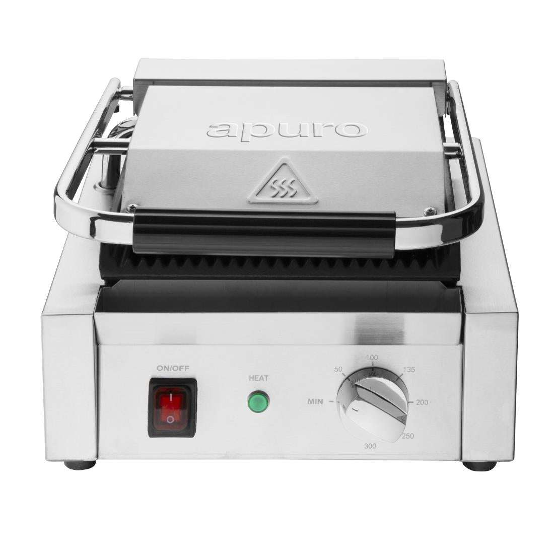 Apuro Bistro Ribbed Contact Grill - CU600-A