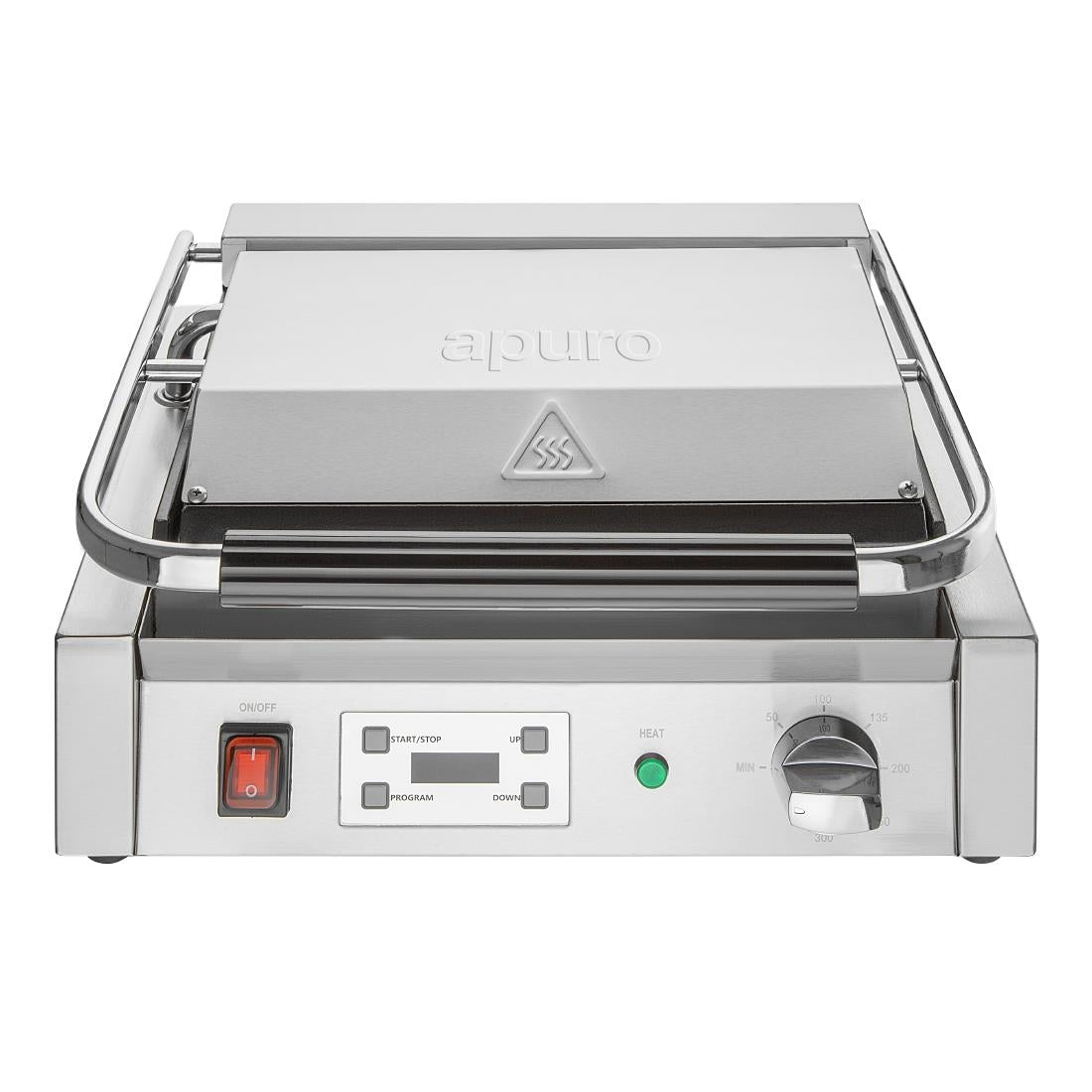 Apuro Extra Large Contact Grill Ribbed Plate - CU608-A