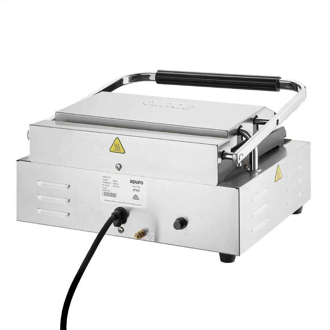 Apuro Extra Large Contact Grill Ribbed & Flat Plate - CU609-A