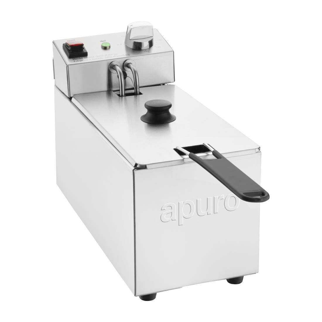 Apuro Single Tank Single Basket 3Ltr Countertop Fryer 2kW - CU614-A
