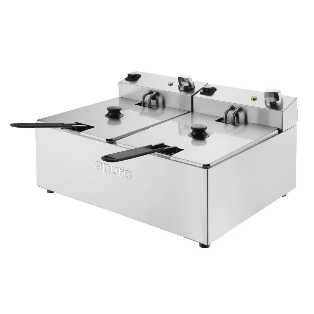 Apuro 5L Double Electric Fryer - CU619-A