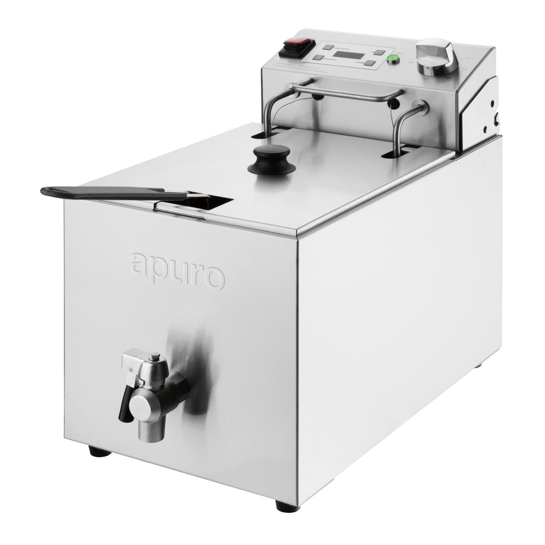 Apuro Single Tank Electric Fryer with Timer - 8Ltr - 2.9kW - CU620-A
