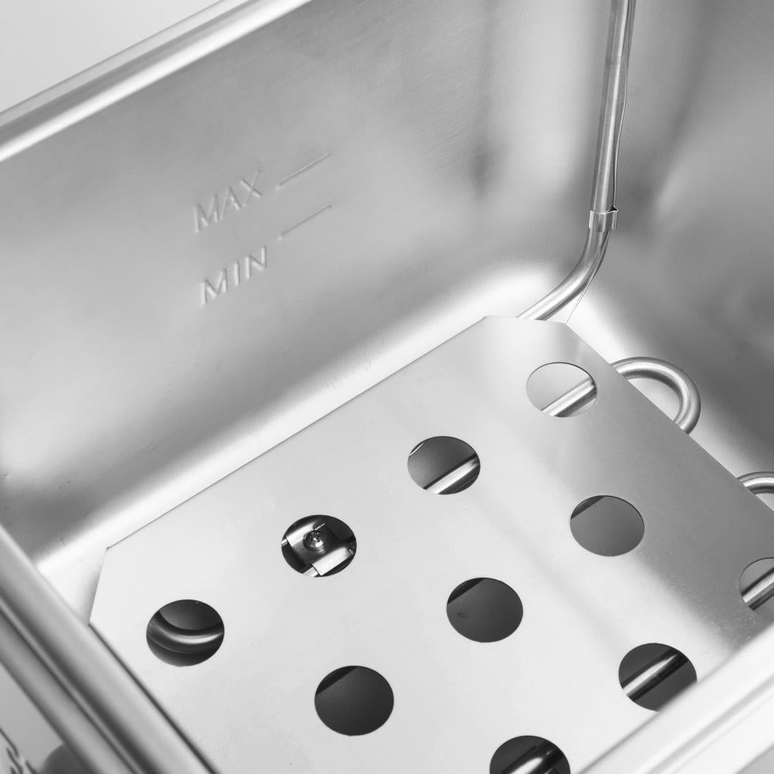 Apuro Single Tank Electric Fryer with Timer - 8Ltr - 2.9kW - CU620-A