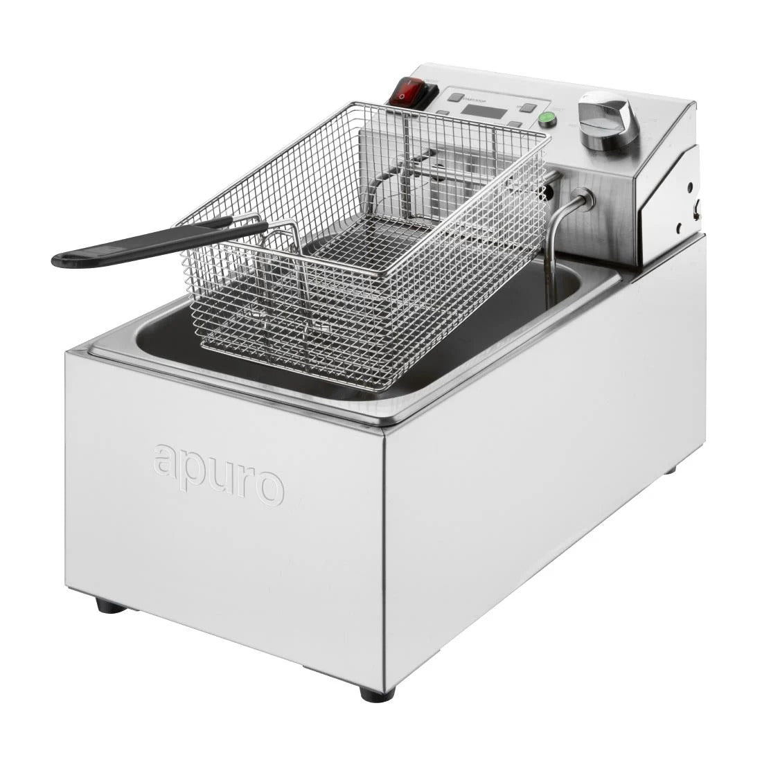 Apuro Single Electric Fryer with Timer 5Ltr - CU622-A