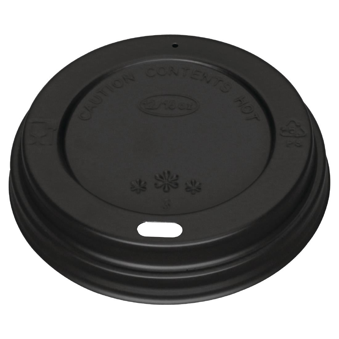 Fiesta Recyclable Coffee Cup Lids Black 340ml and 455ml (Pack of 1000) - CW718
