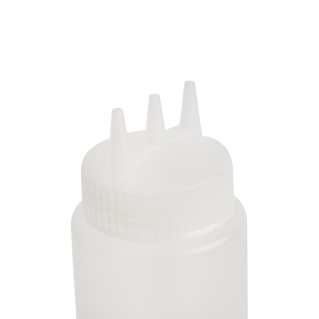Vogue Clear 3 Nozzle Squeeze Bottle 681ml - CW725