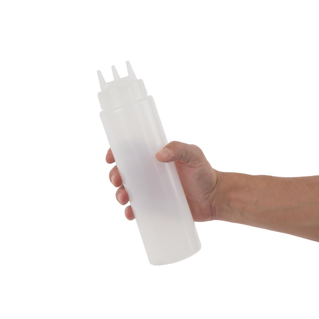 Vogue Clear 3 Nozzle Squeeze Bottle 681ml - CW725