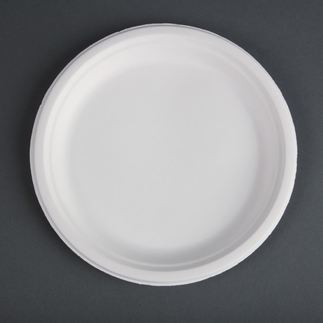 Fiesta Compostable Bagasse Plates Round 260mm (Pack of 50) - CW904
