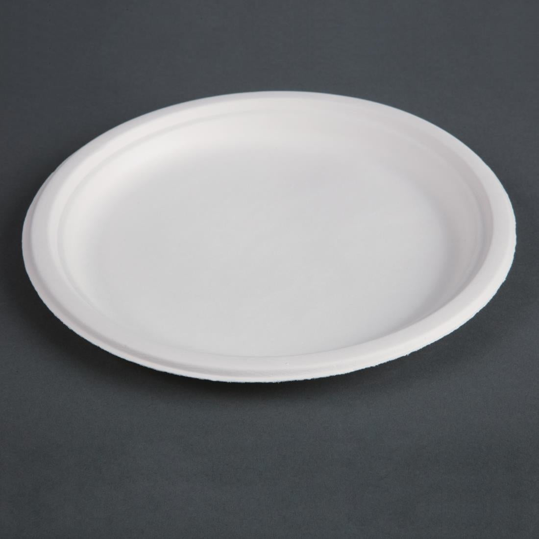 Fiesta Compostable Bagasse Plates Round 260mm (Pack of 50) - CW904