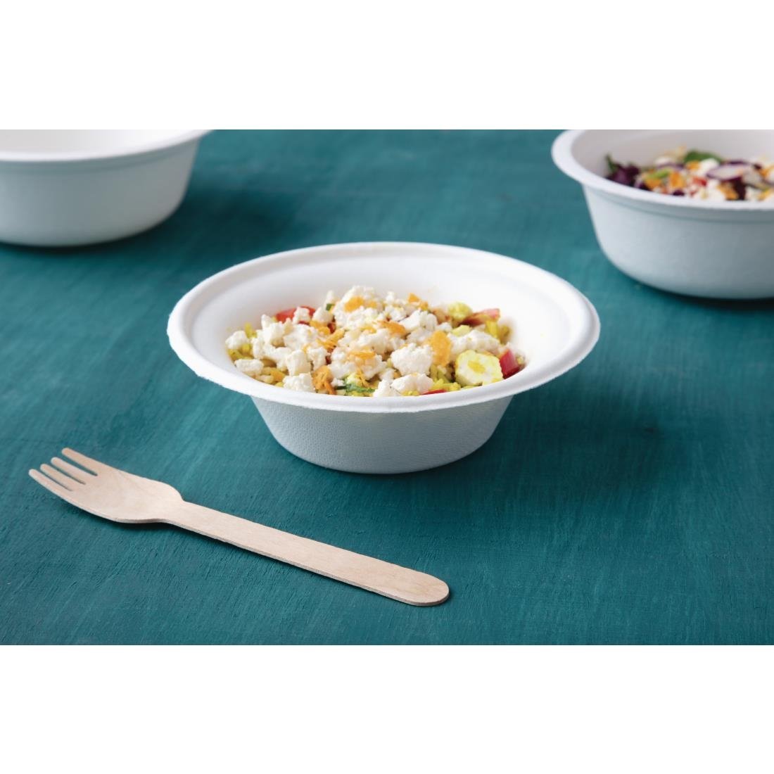Fiesta Compostable Bagasse Bowls Round 300ml (Pack of 50) - CW906