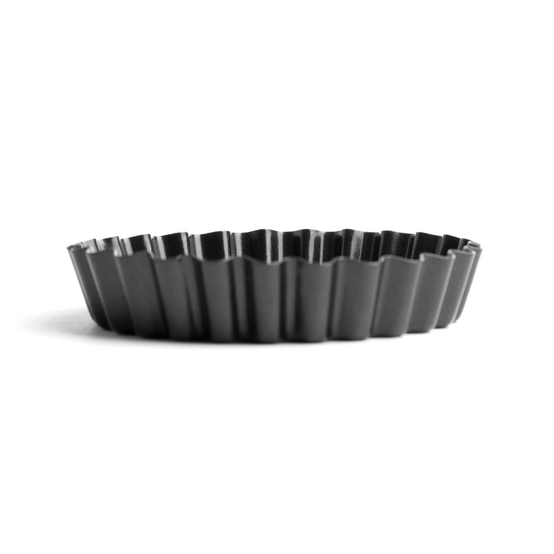 Vogue Non-Stick Mini Quiche Tin With Removable Base 100mm (Pack of 3) - CW991