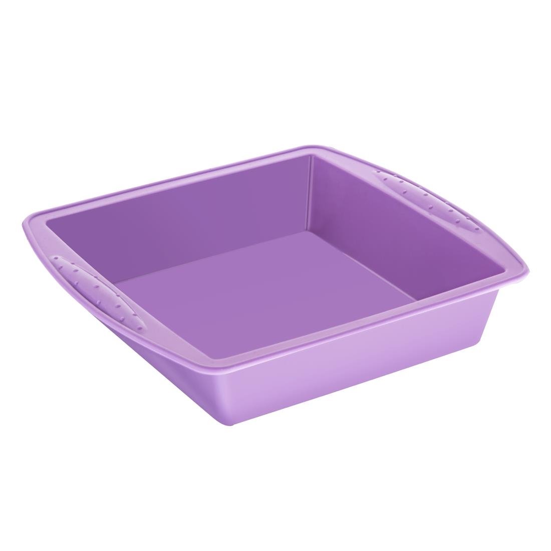 Hygiplas Flexible Silicone Square Bake Pan Purple 245mm - CX049