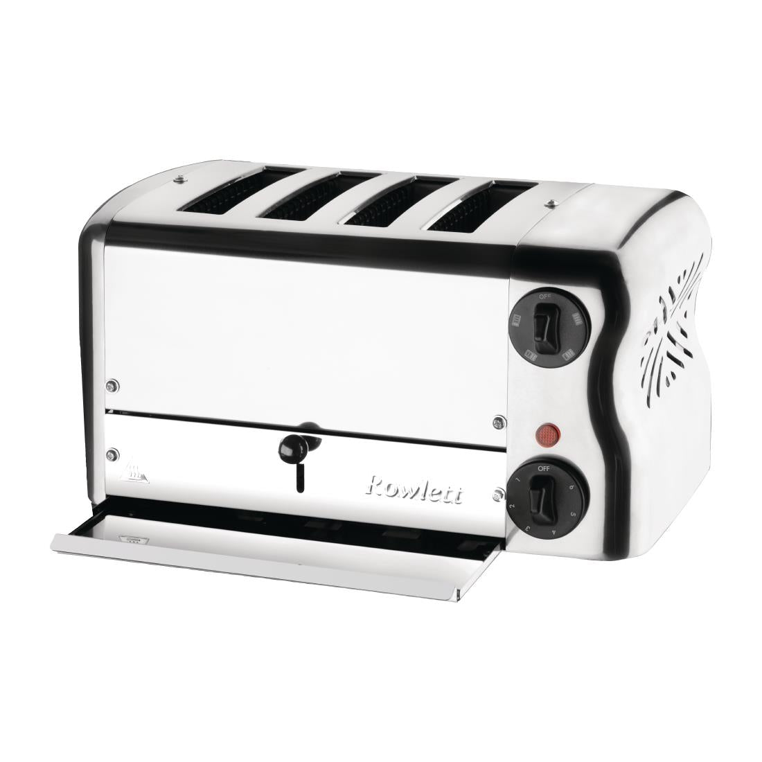 Rowlett Esprit 4 Slot Toaster Chrome w/2x Additional Elements & Sandwich Cage - HW911-A