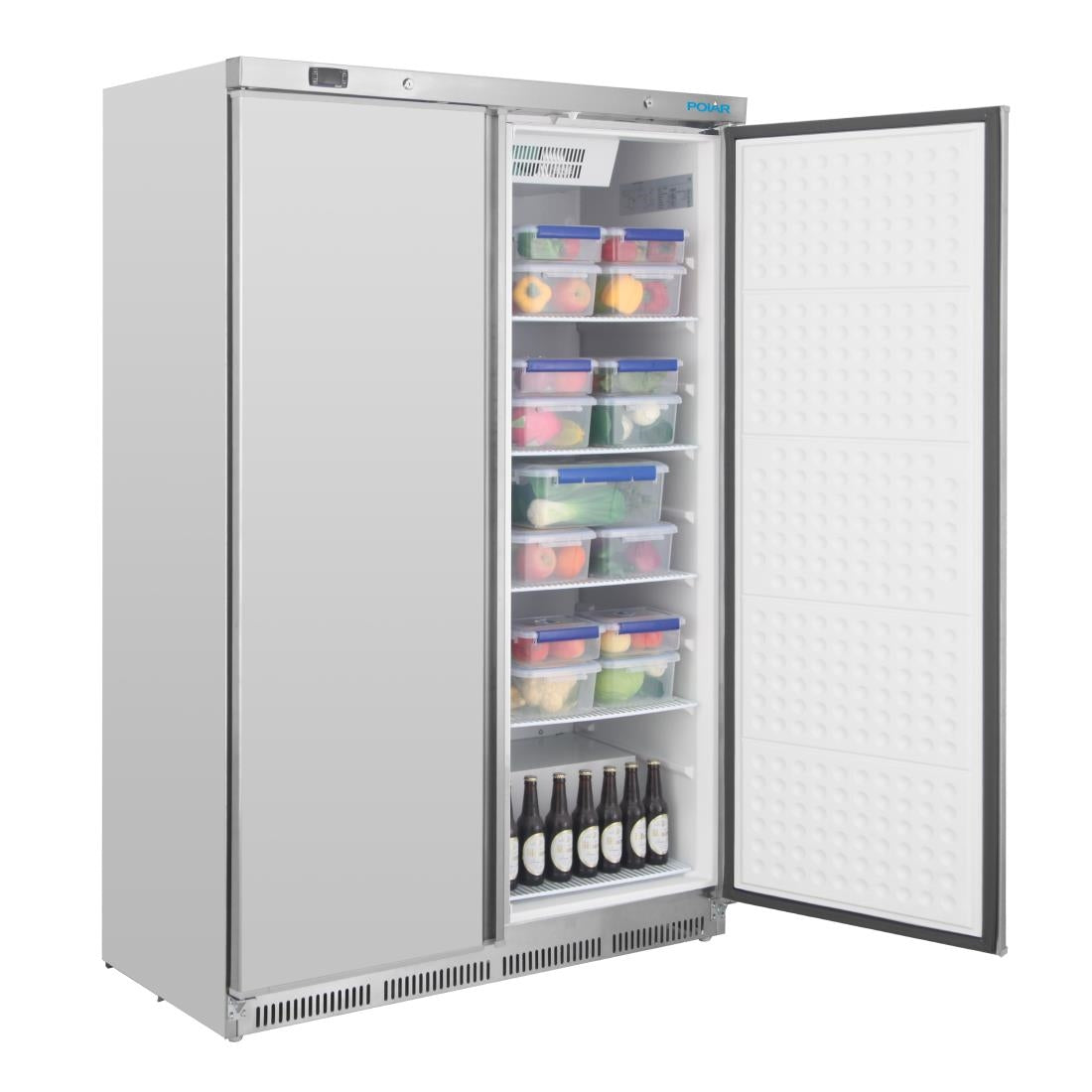 Polar C-Series Double Door Fridge Stainless Steel - CZ783-A