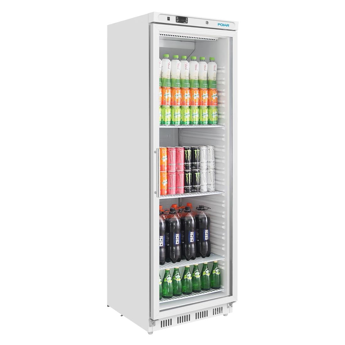 Polar C-Series Upright White Display Fridge - 400Ltr - CZ786-A