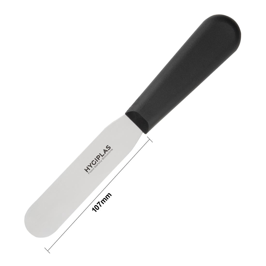 Hygiplas Straight Blade Palette Knife Black 100mm - D401