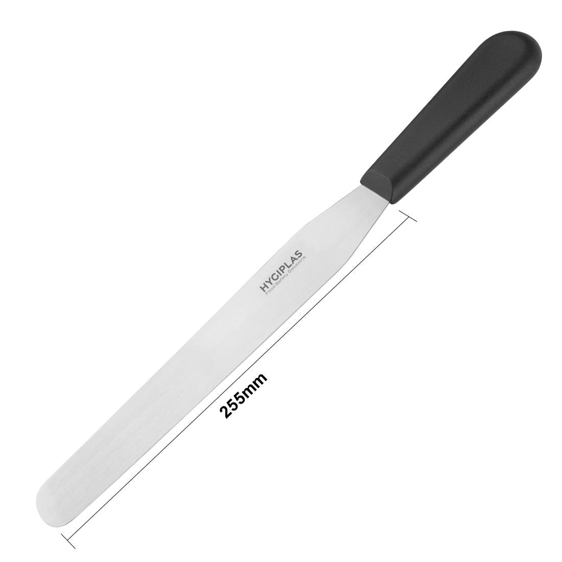 Hygiplas Straight Blade Palette Knife Black 255mm - D406