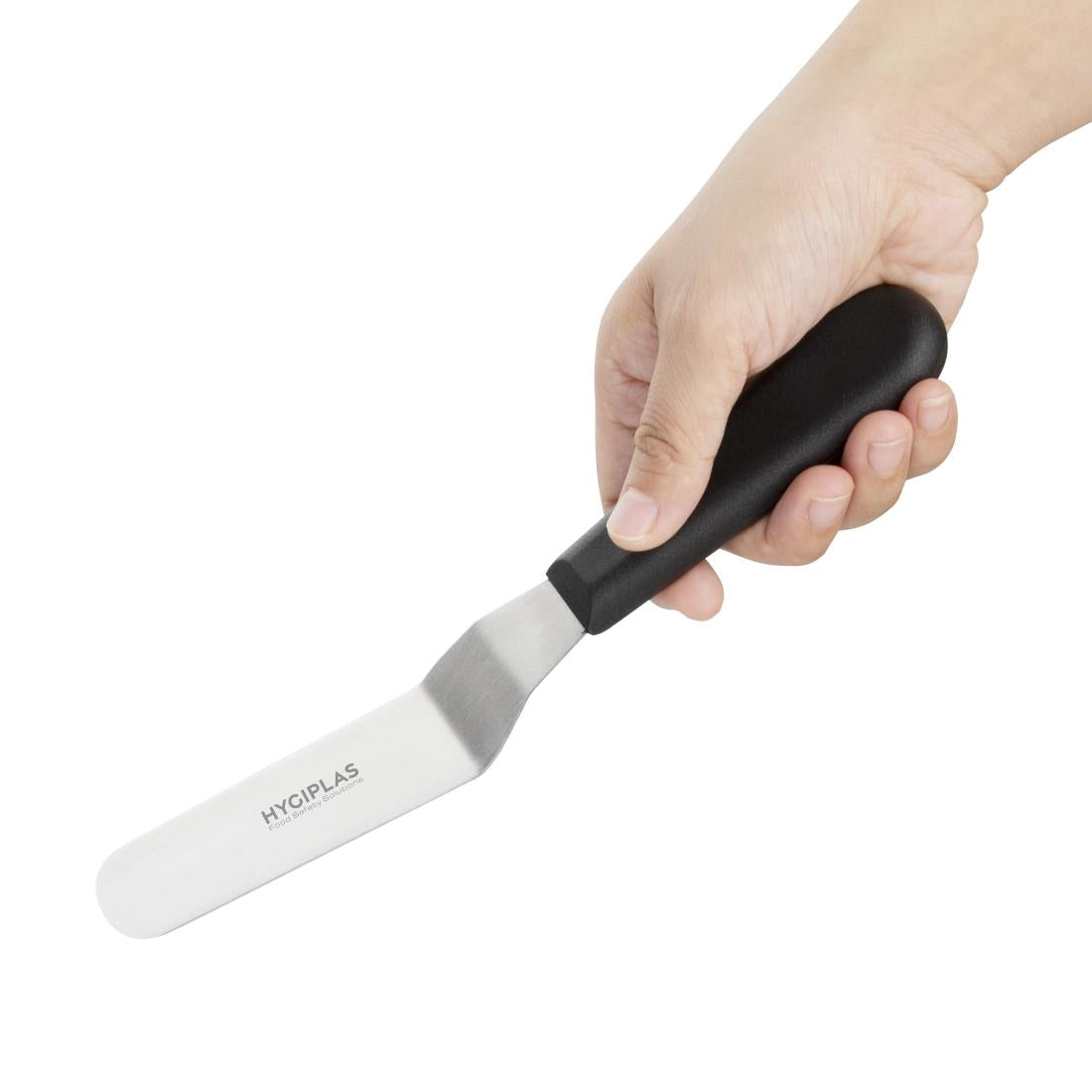 Hygiplas Palette Knife Angled Blade Black 100mm - D420